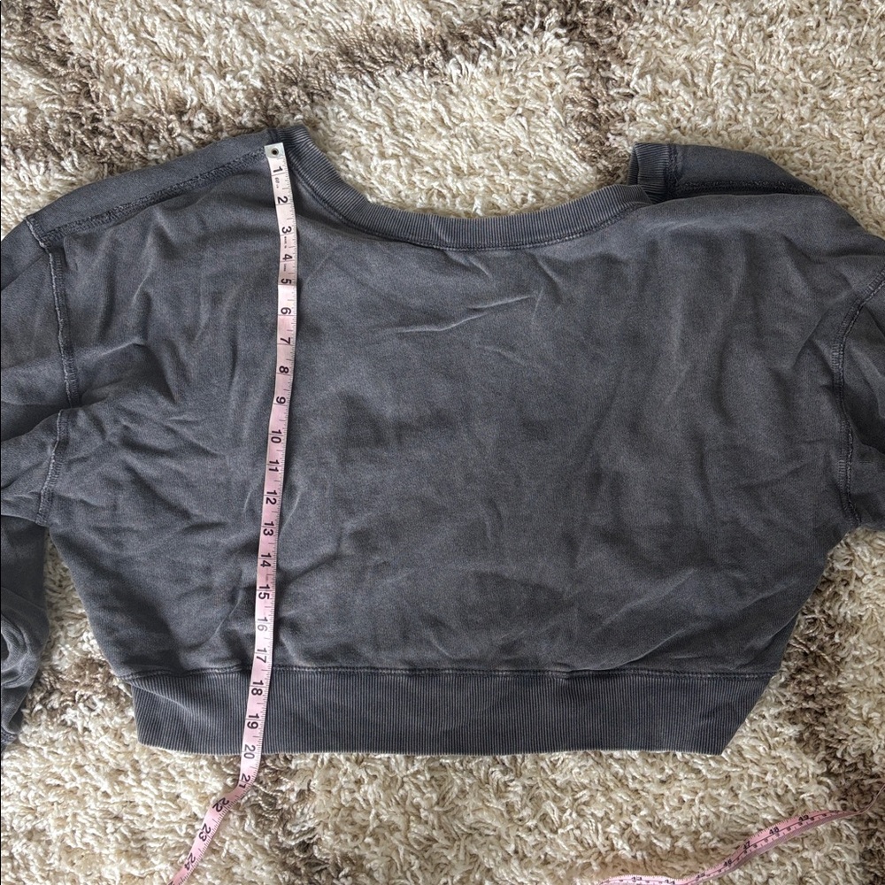 Free People Dark Gray Sweatshirt - Picture 12 of 12